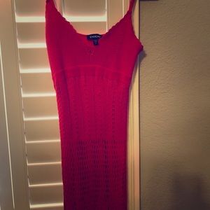 Bebe Red Maxi Dress Size Small